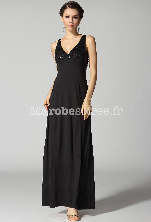 Robe de soirée noir dos nu