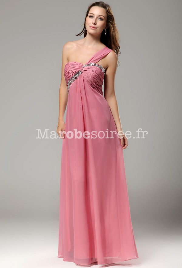 Robe de soiree longue rose