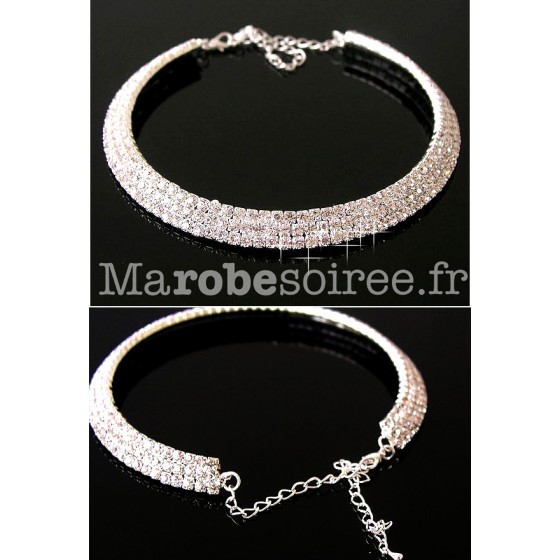 1Pc Bracelet Pour Femme Bracelet Strass Collier Ras Du Cou Pour