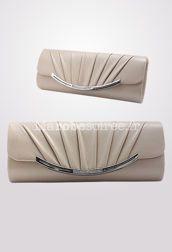 Pochette de soir e Sac en satin chic et discret pour soir e habill e
