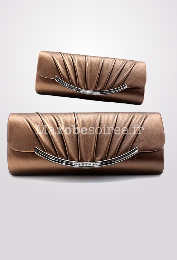 Pochette de soiree Sac en satin chic et discret pour soiree habillee