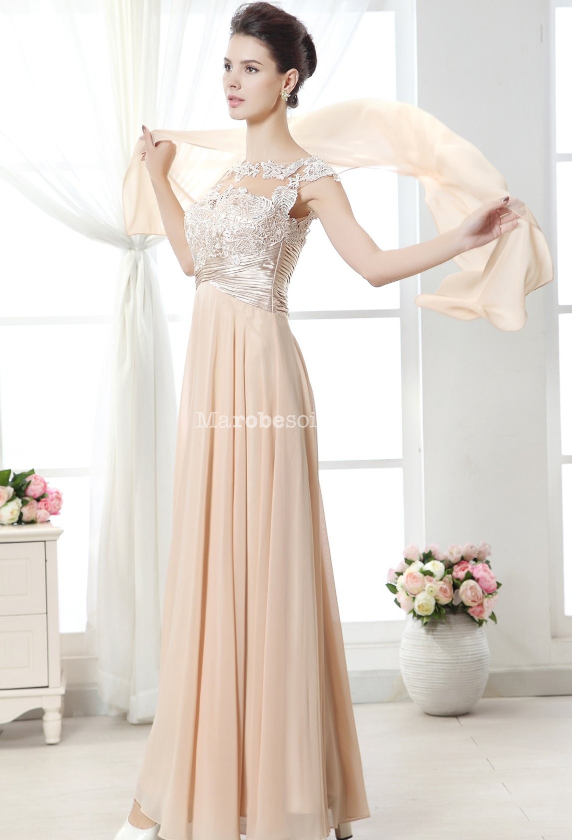 Robe mariage couleur champagne deals