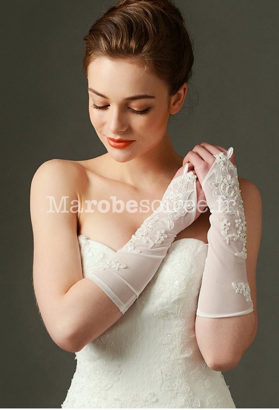 Gant - mitaine,gants de mariée en soie pour femme,longueur de bras