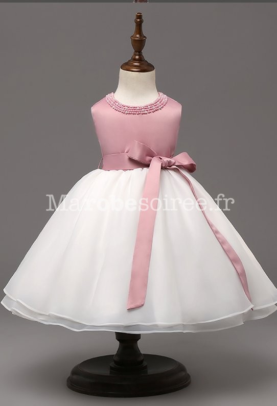 Robe Cérémonie Bébé Rose Poudré