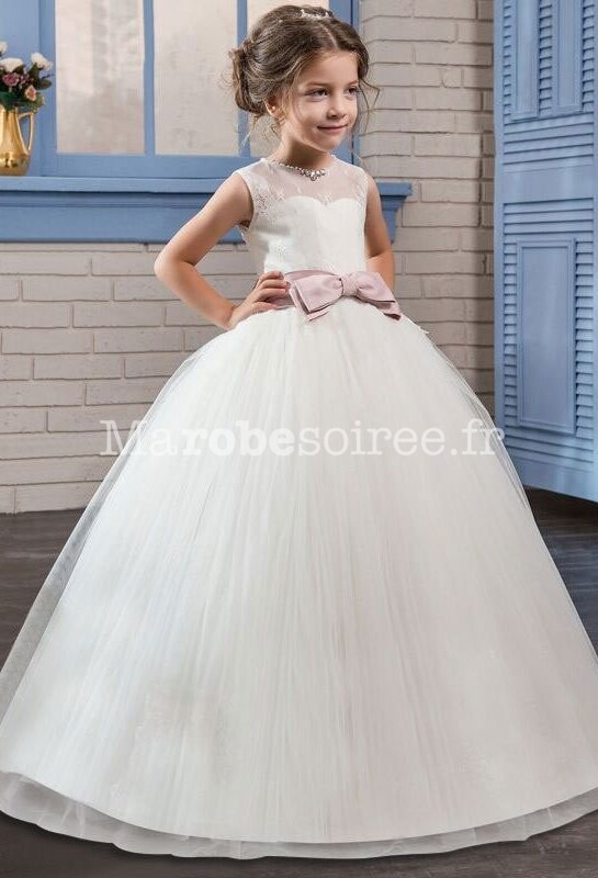 Robe Princesse Rose sur Mesure pour Mariage et Cérémonie