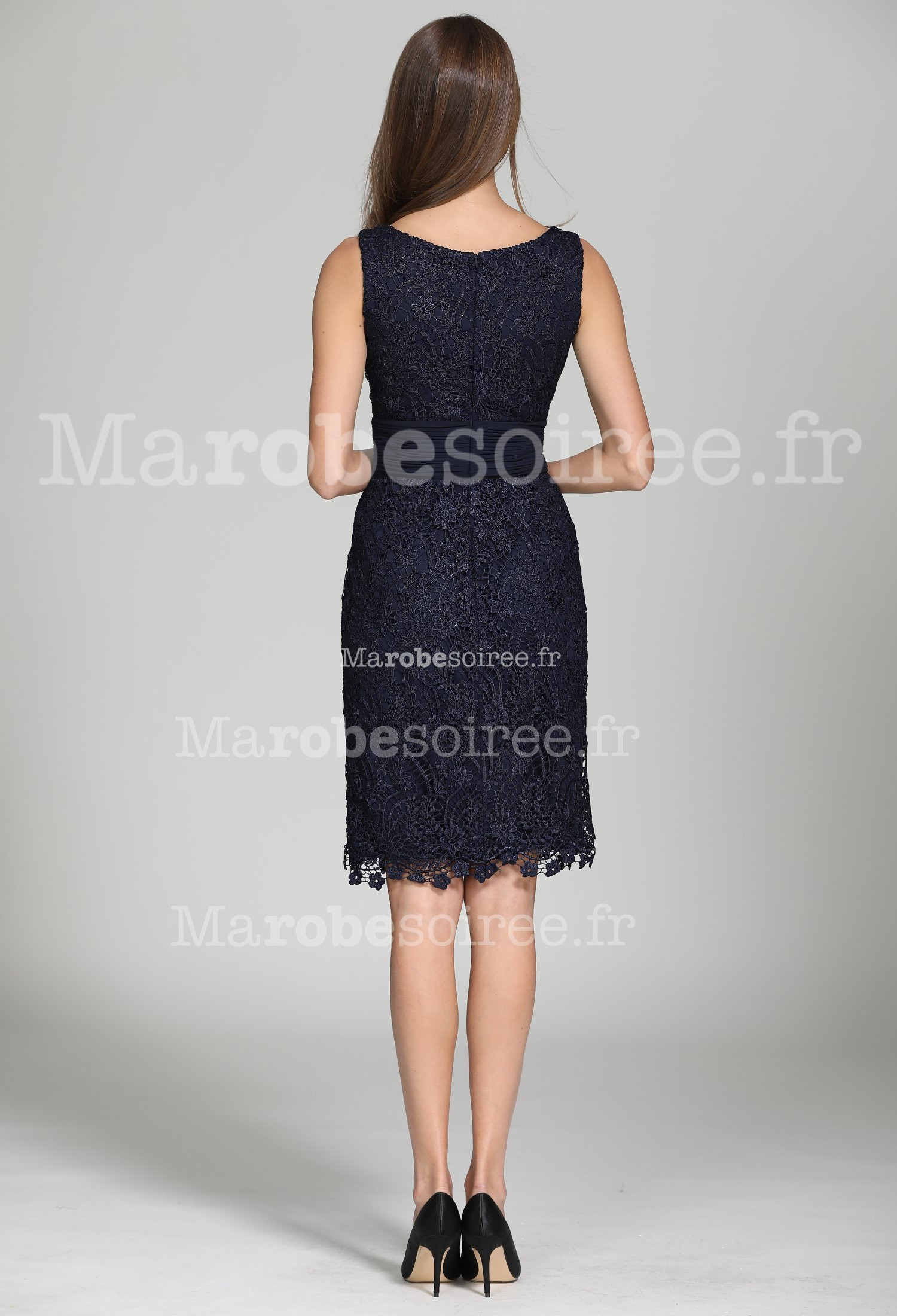 Robe fourreau top bleu