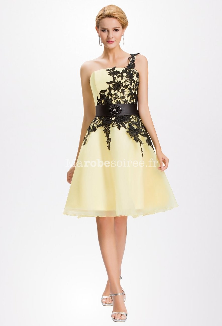 Robe jaune cocktail hotsell