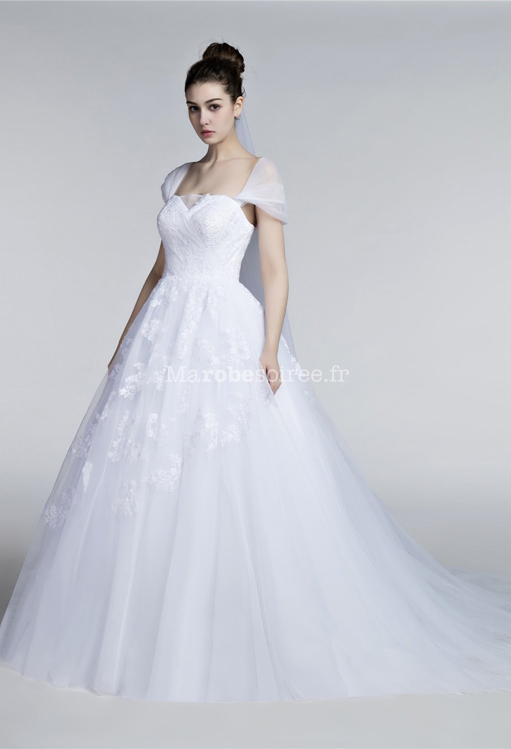 robe mariee transparente dentelle