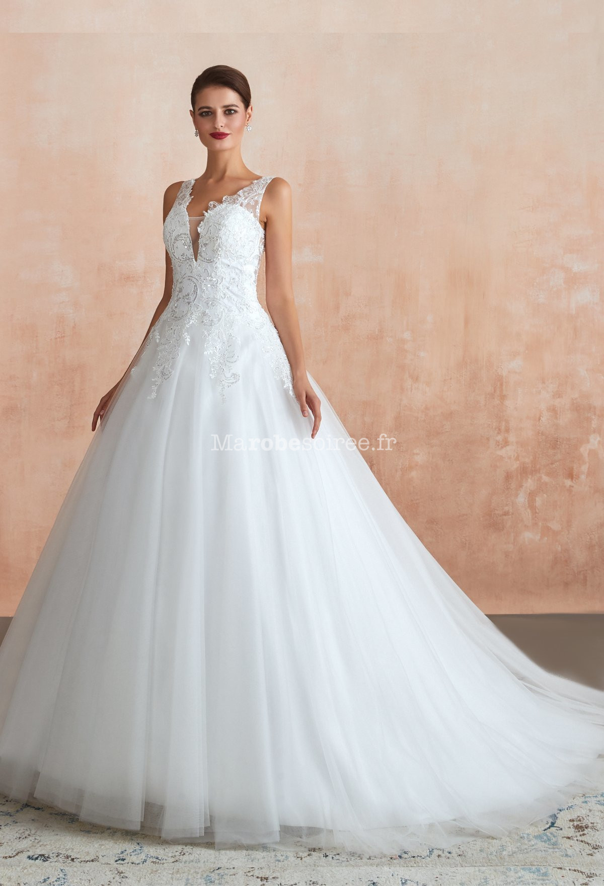 Robe soirée princesse Tulle et strass