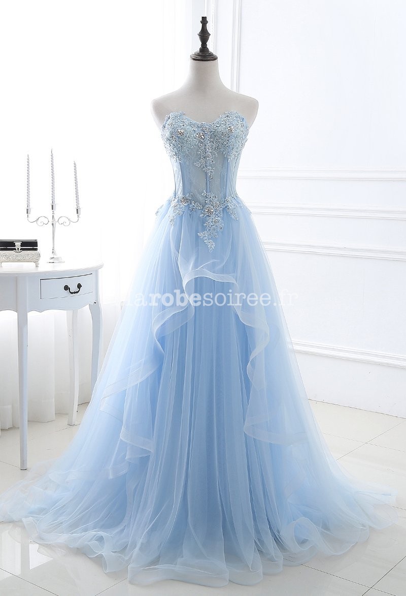 شغب robe bleu pastel mariage ...