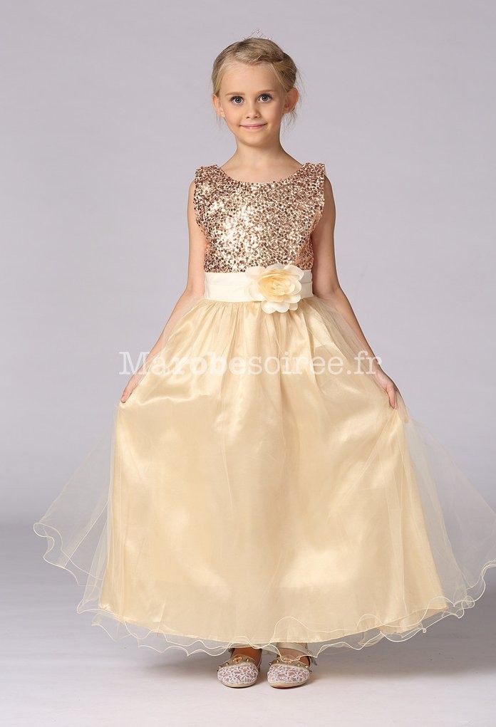 Robe de soirée pour fille scintillant