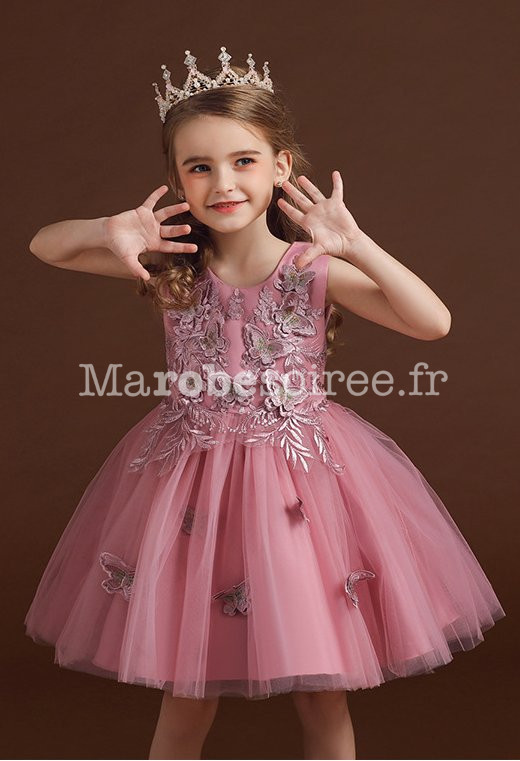 Robe enfant courte papillons