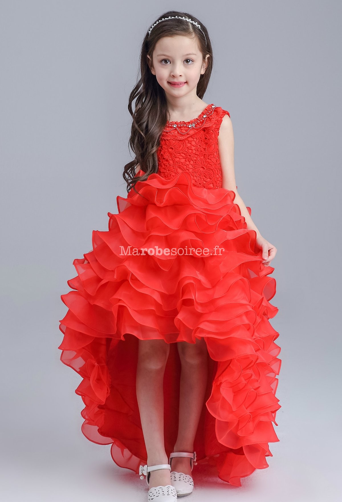 Robe rouge pour fille –