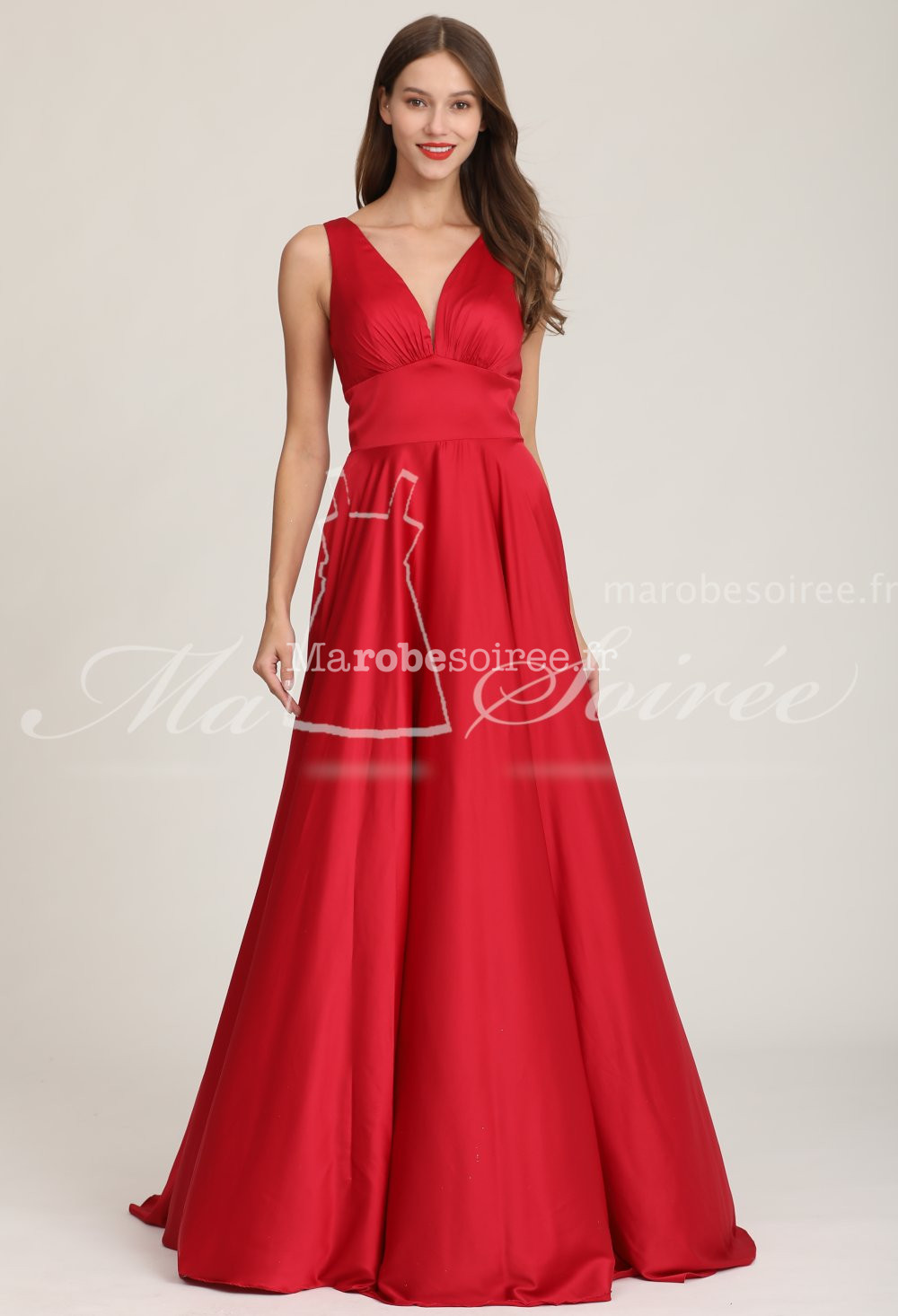 robe longue avec decollete plongeant