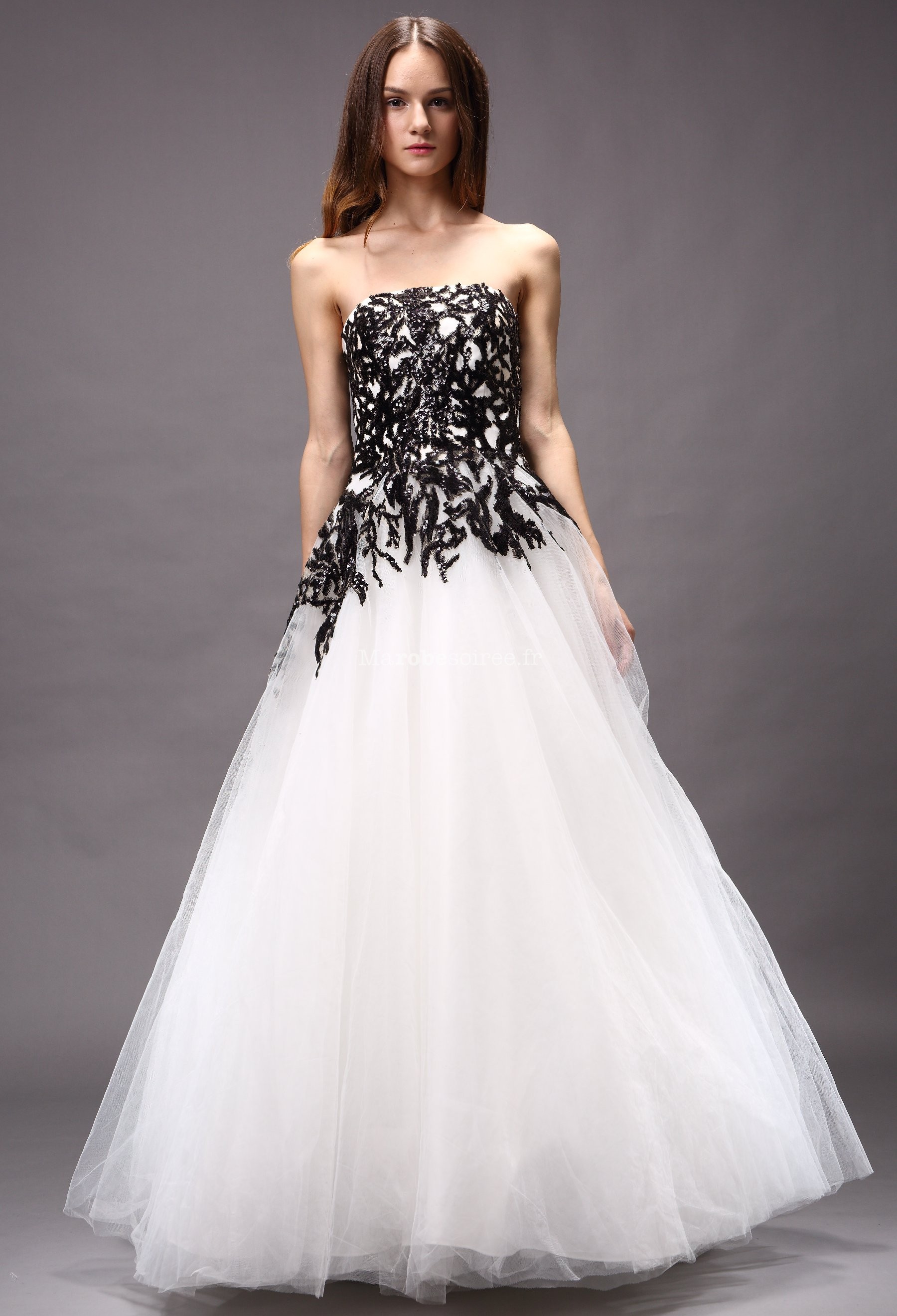 Top 101+ des robe de mariée noir et blanche - france.damri.edu.vn