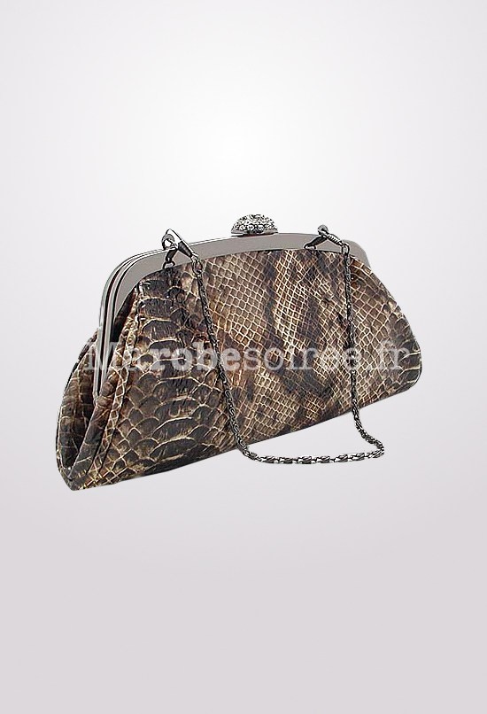 Pochette peau de serpent shop