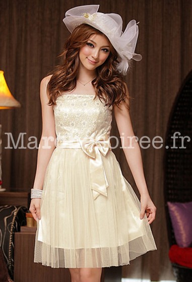 EXCLU WEB- Déstockage - Tiguida - robe de cocktail baby doll idéale cortège réf 8225