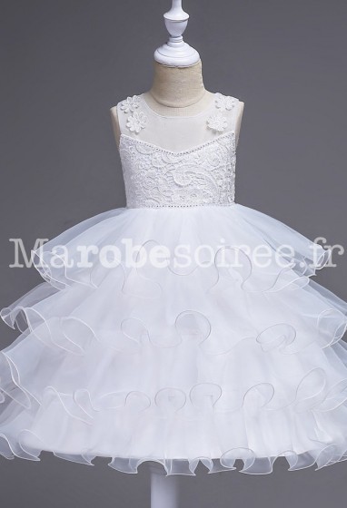 Robe de mariage pour fille sans manches  réf: EF576