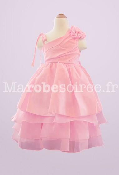 Héloïse - Robe de cortège enfant rose bonbon 