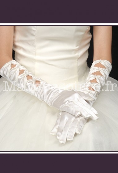 gants de mariée long tout simple s25