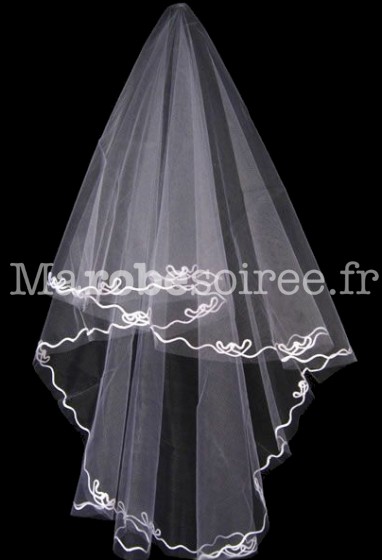 voile de robe de mariée brodé t12