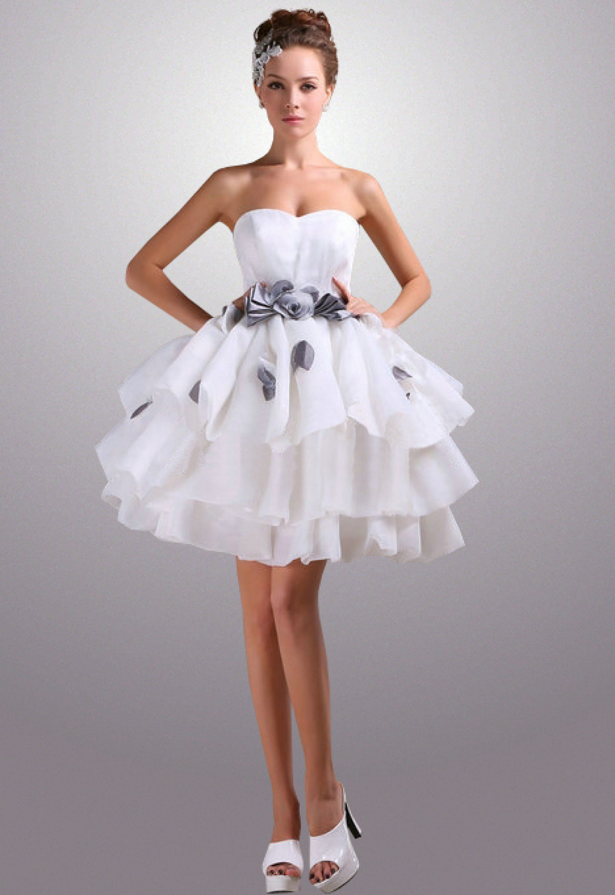 robe cocktail bleu roi