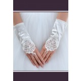 gants mariée mitaine courte de mariage s19