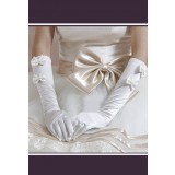 gants de mariée en satin longs s29