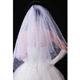 voile de robe de mariée avec perles T02