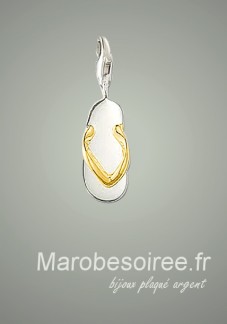 pendentif en forme tong doré charms réf 11