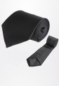 Cravate large tons noir Réf C30EN
