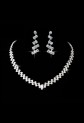 Parure en strass avec boucles d’oreilles assorties réf PA1036