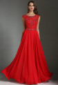 Jolie robe longue rouge dos transparent réf 1726 sur demande