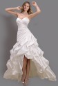 Robe de mariée haut-bas asymétrique tissus plissé "Sur demande"- réf 038
