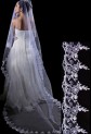 voile de robe de mariée broderie élégante t043