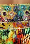 charlotte - robe de soirée strass et fleurs colorées 