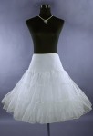 Jupon blanc pour les robes mi-long style rétro année 50's 