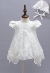 Robe blanche pour bébé petite fille Réf EF1778 