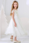 robe enfant à pois blanche pour mariage 
