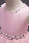 Robe de cortège enfant rose pastel détail bust 
