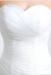robe de mariée buste tissus foncé 