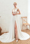 robe de mariée joli dos dentelle transparent 