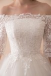 Robe de mariée dentelle - zoom 