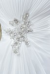 Robe de mariée en mousseline - zoom 