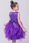 Robe de soirée enfant violet 
