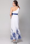 laurie - robe asymétrique motif fleur réf 9815 