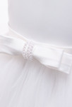 robe enfant ceinture nœud perlés 