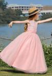 robe enfant princesse rose 