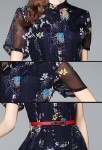 Robe habillée imprimée - zoom détail 