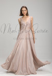 robe de soirée rose gold pailleté luxe 